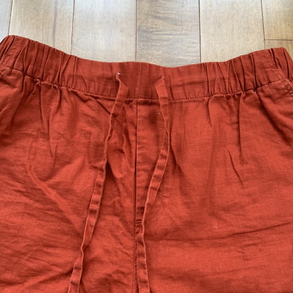 Orange Summer Flowy UniQlo Shorts - Picture 3 of 6